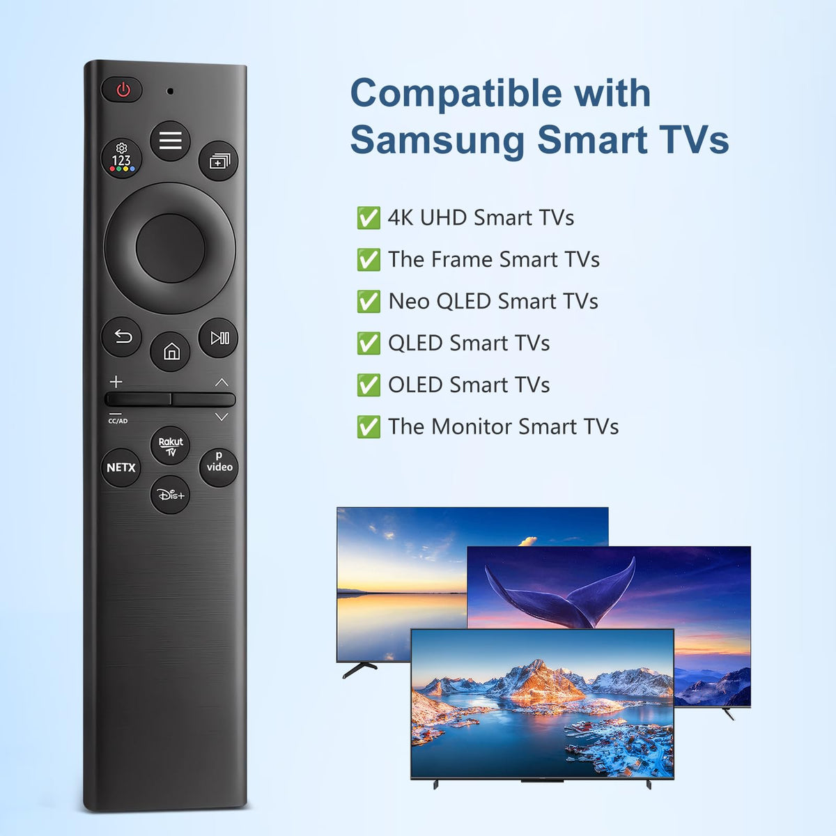 Universal Remote for LG TV Remote Control (All Models) Compatible with All L G LED OLED LCD UHD HDTV HDR Webos 4K 8K Smart TV with Netflix,Video,L G Channels Button,Disney Plus