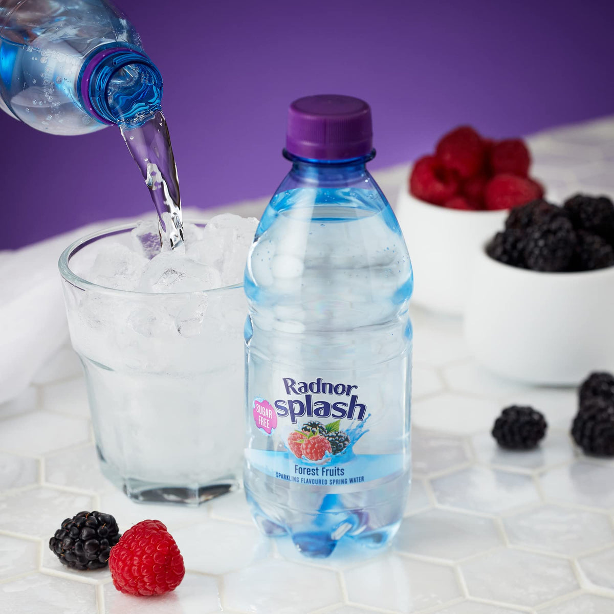 Radnor Splash Flavoured Water Sugar Free 500ml - Pack of 24 (Strawberry)