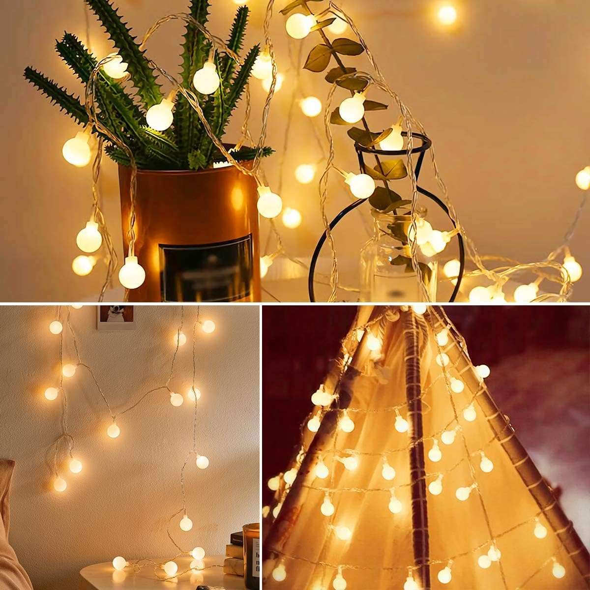 Fulighture Fairy Lights Battery Operated: 5m 16ft 40LED Snowflake