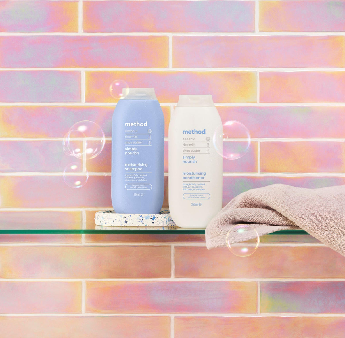 Method Daily Zen Shampoo, Cucumber & Green Tea, Sulphate Free, 350ml