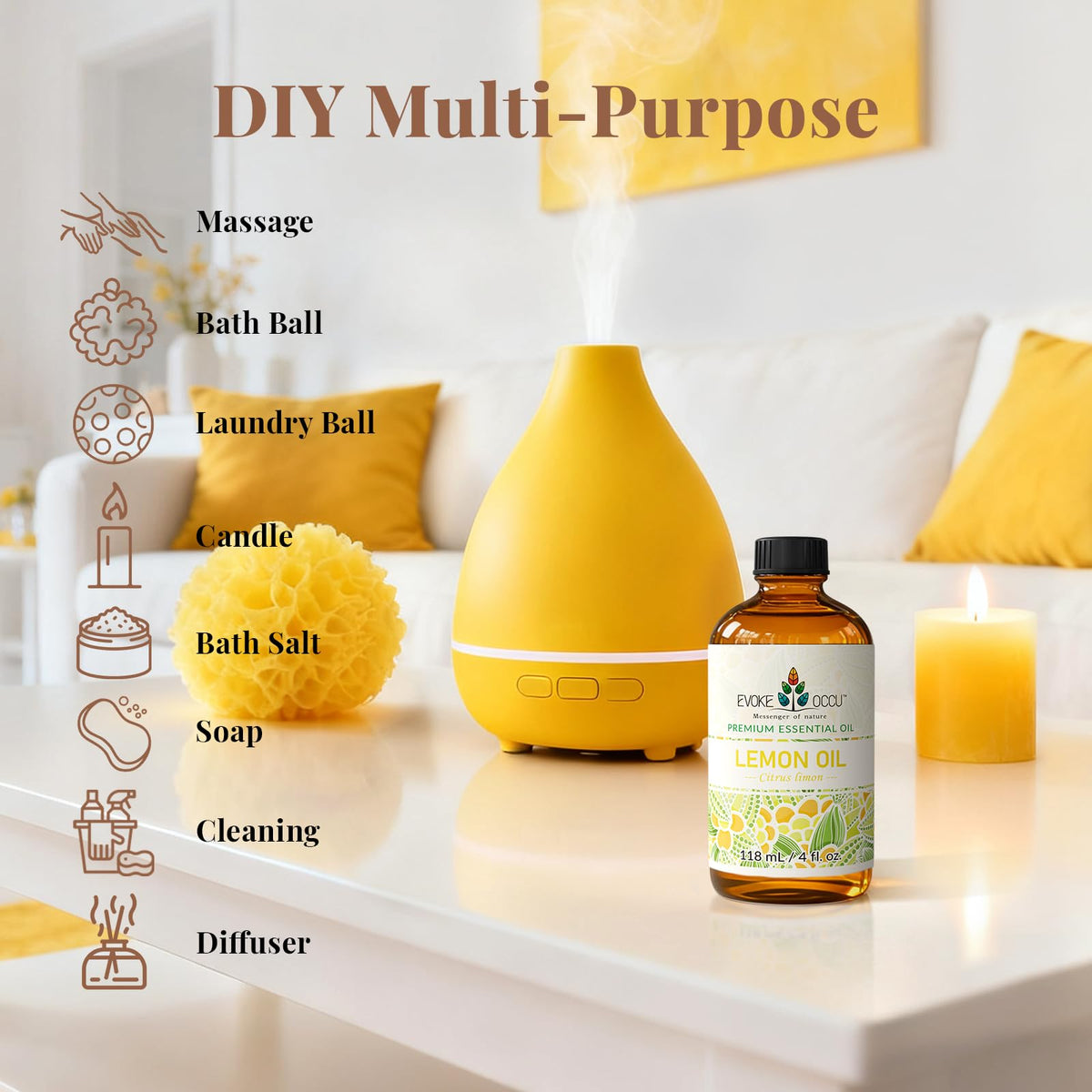 EVOKE OCCU Myrrh Essential Oil for Diffuser, Candle & Skin