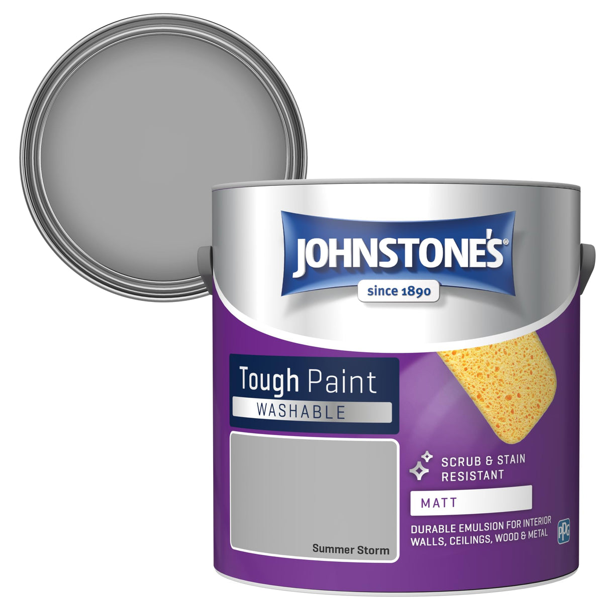 Johnstone's - Washable Matt Wall & Ceiling Paint - Rosebud - 2.5L