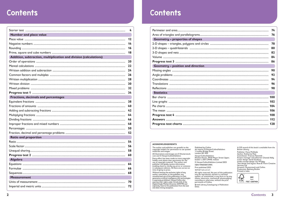 Year 6 Maths KS2 SATs Targeted Practice Workbook: Ideal for use at home and school (Collins KS2 SATs Practice)