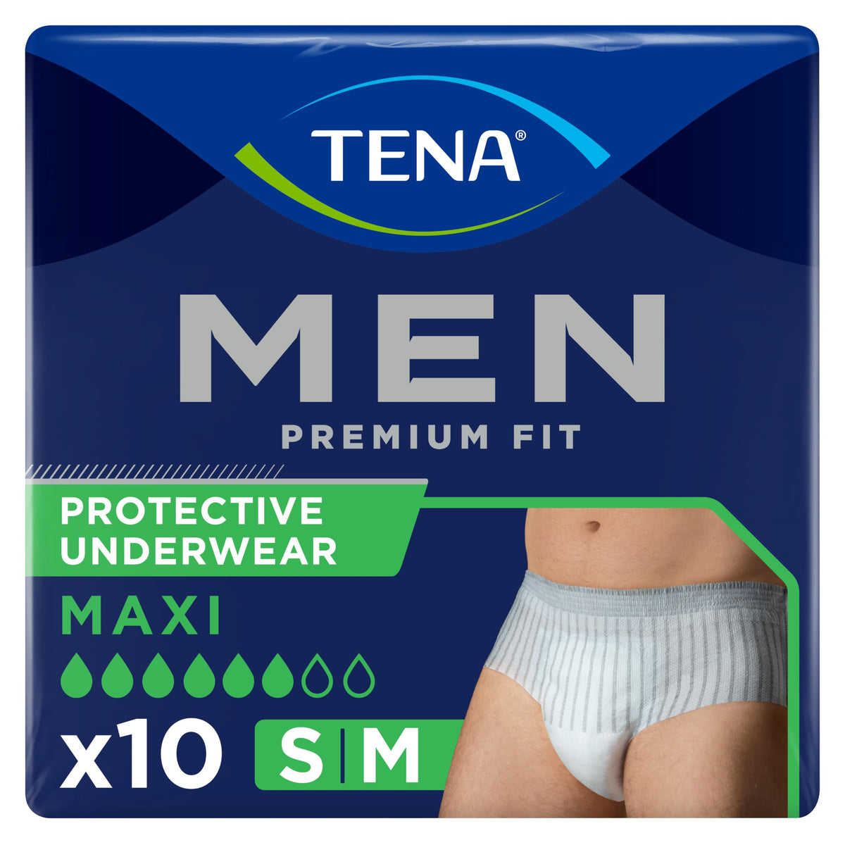Tena - Tena Men Premium Fit Level 4 (Size L/XL) Protective Underwear - 10 Pieces