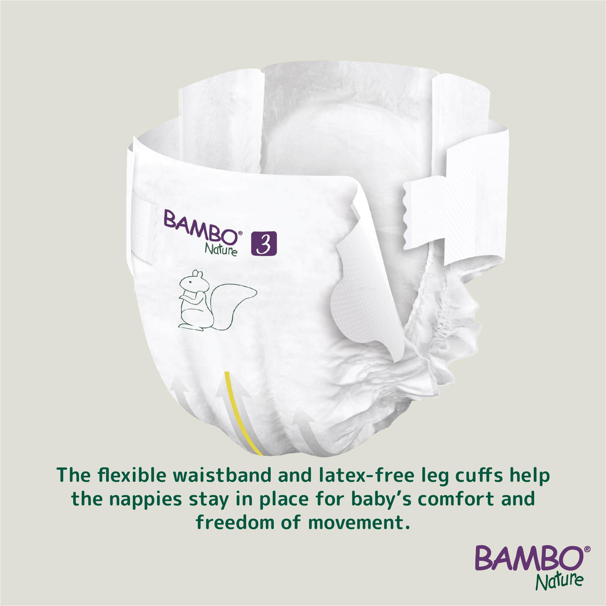 Bambo Nature Premium Eco Nappies, Premature Size 0 (2-7lb/1-3kg), XXS, Pack of 24, Eco-Labelled Nappies, Enhanced Leakage Protection, Secure and Comfortable Baby Nappy