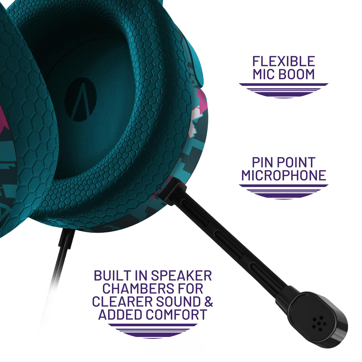 STEALTH PANTHER Sky - Over Ear Gaming Headset PS4/PS5, XBOX, Switch, PC with Flexible Mic, 3.5mm Jack, 1.5m Cable, Lightweight, Comfortable and Durable