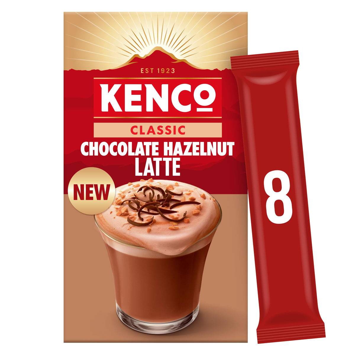 Kenco Iced Hot Salted Caramel Latte Sachets x8 (Pack of 5, Total 40 Sachets)