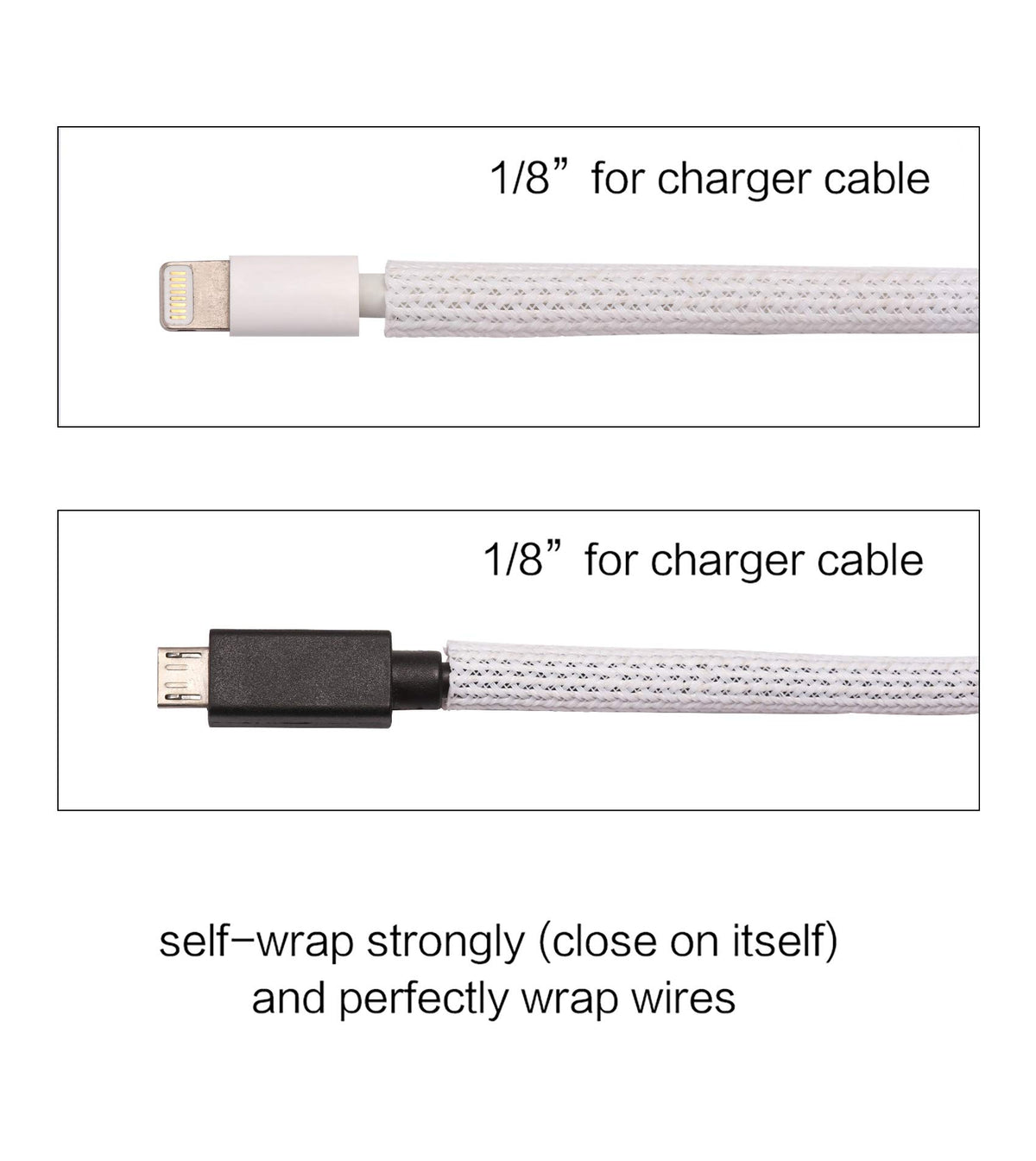 Alex Tech 10ft - 1/2 inch Cord Protector Wire Loom Tubing Cable Sleeve Split Sleeving for USB Power Cord Audio Video Cable – Protect Cat from Chewing Cords - Black