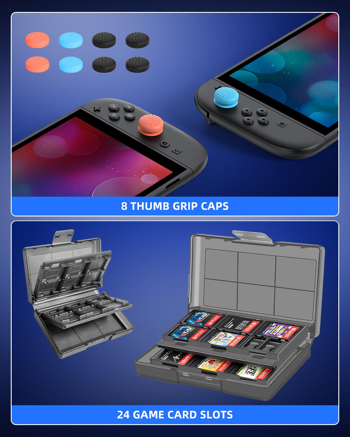 Case for Nintendo Switch 2, Travel Case with Charging Hole and 10 Game Card
