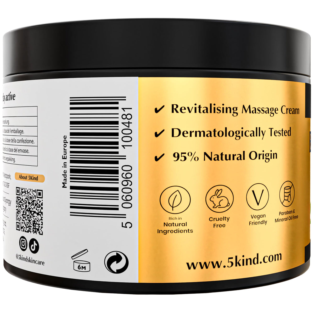 5Kind Extra Strong Hemp Cream 100ml - Hemp and Arnica Cream