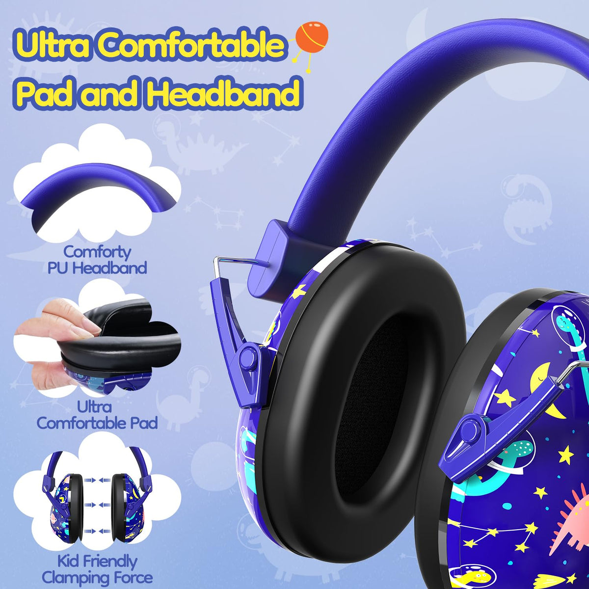 Dr.meter Ear Defenders Children SNR 27.4dB for Autism, Sensory Needs