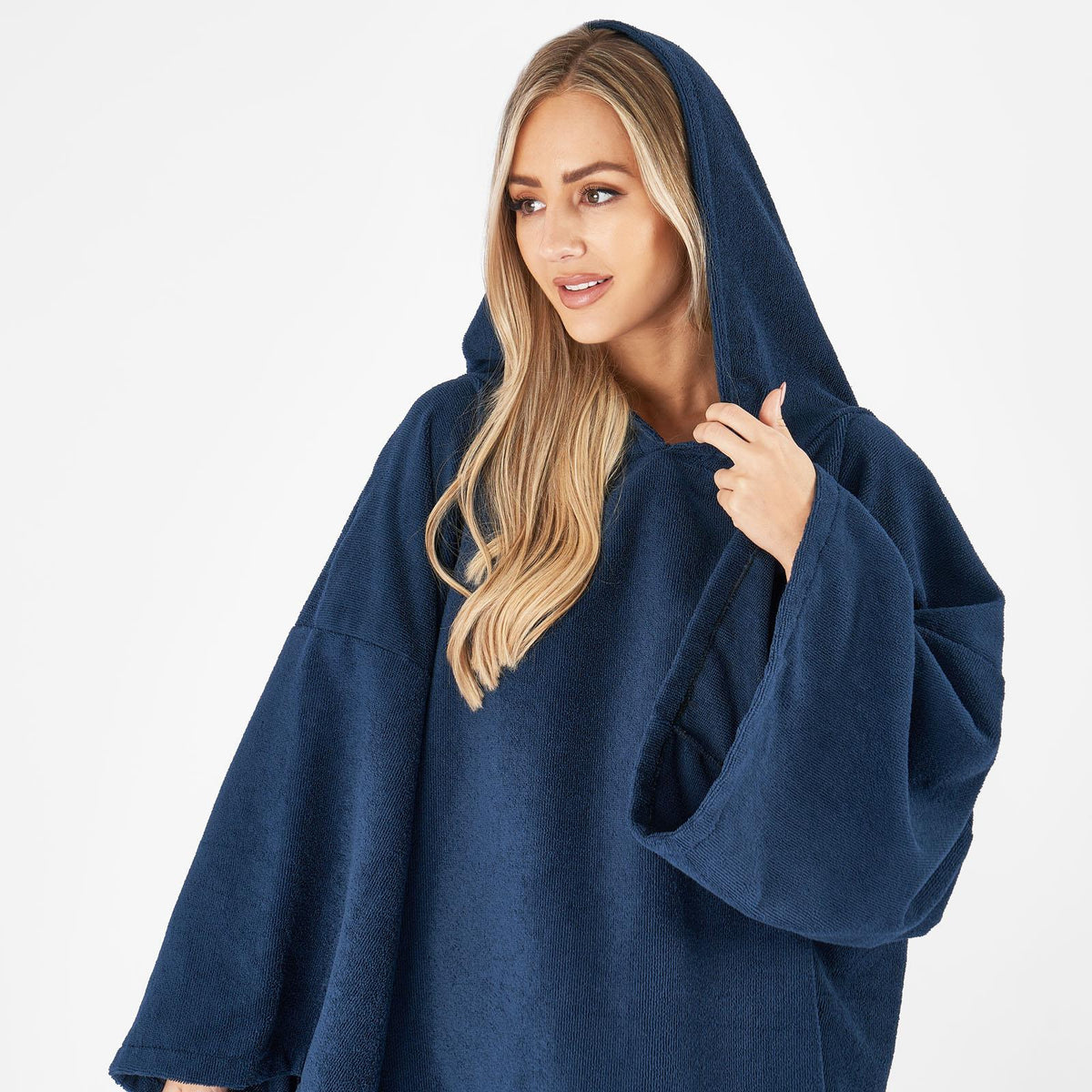 OHS Hooded Towel Poncho Adult Absorbent Dry Beach Swim Bath Changing Robe