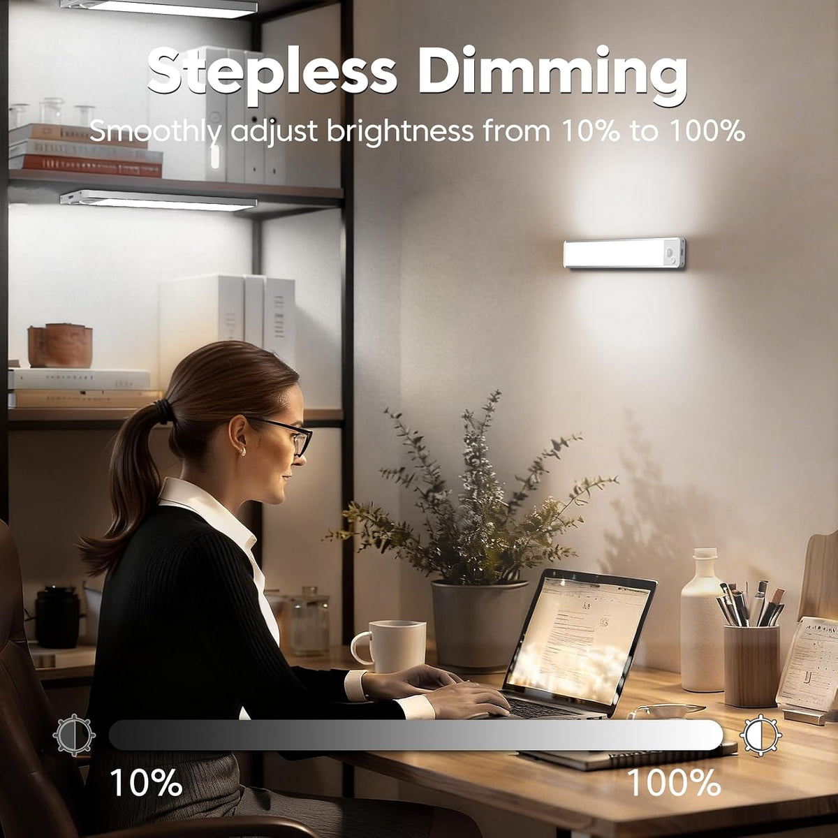 Under Cabinet Kitchen Lights, Motion Sensor Lights Indoor, 20CM, 3 Pack