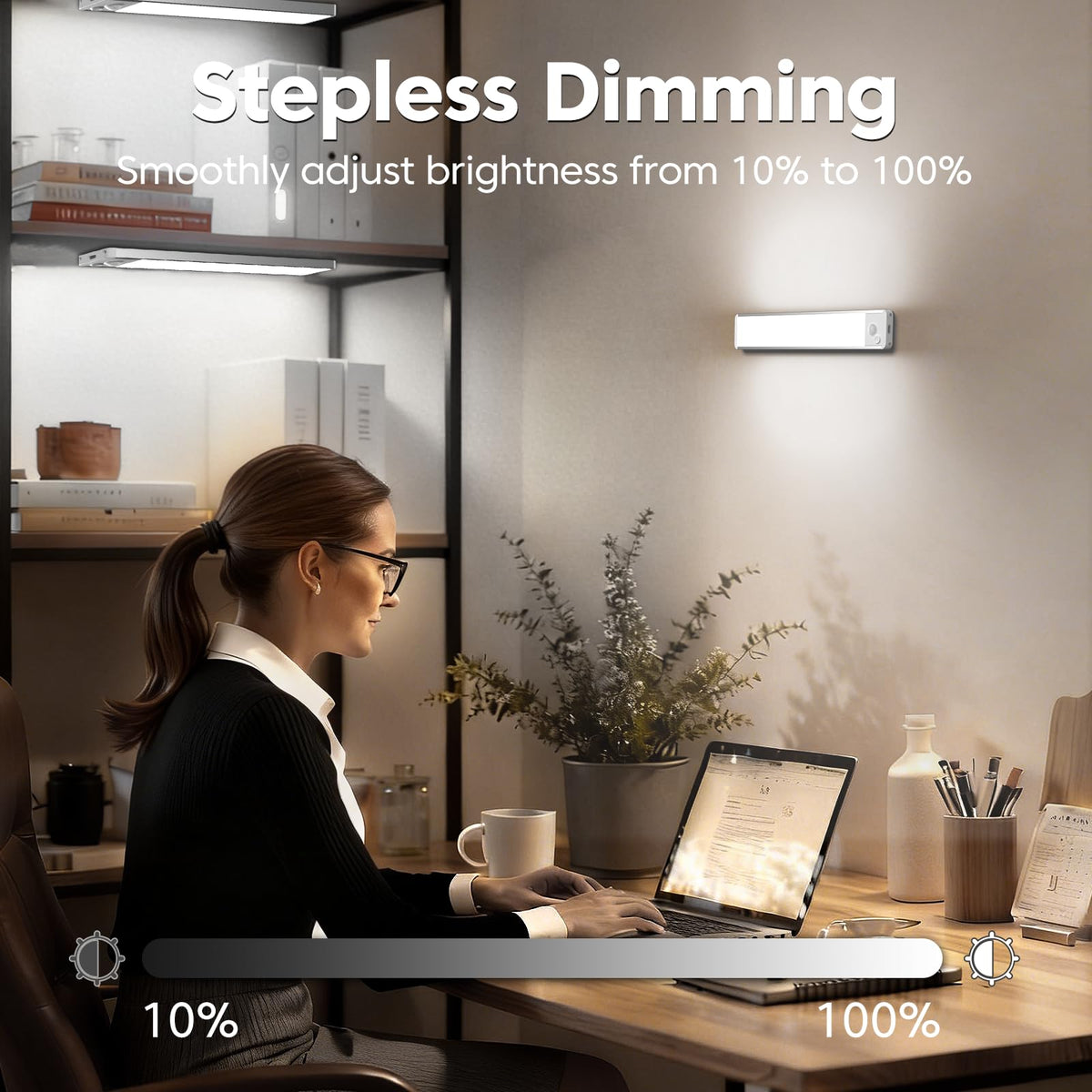 Under Cabinet Kitchen Lights, Motion Sensor Lights Indoor, 20CM, 3 Pack