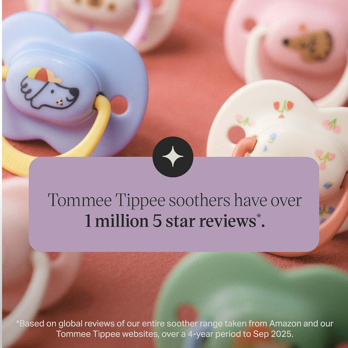 Tommee Tippee Ultimate Fit Orthodontic Dummy 6-18m Silicone Pack of 4