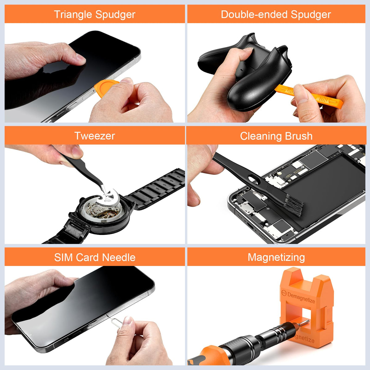 JOREST Precision Screwdriver Set, Small Screwdriver with Torx T5 T6 T8 T9, Triwing Y00, Star P5, Mini Repair Tool Kit for Laptop, Switch, PS5,Xbox, MacBook, iPhone, Ring Doorbell, Watch, Glasses