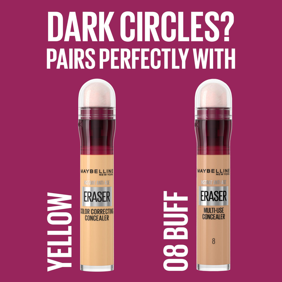 Maybelline Instant Anti Age Eraser Eye Concealer, Dark Circles and Blemish Concealer, Ultra Blendable Formula, 149 Deep Bronze