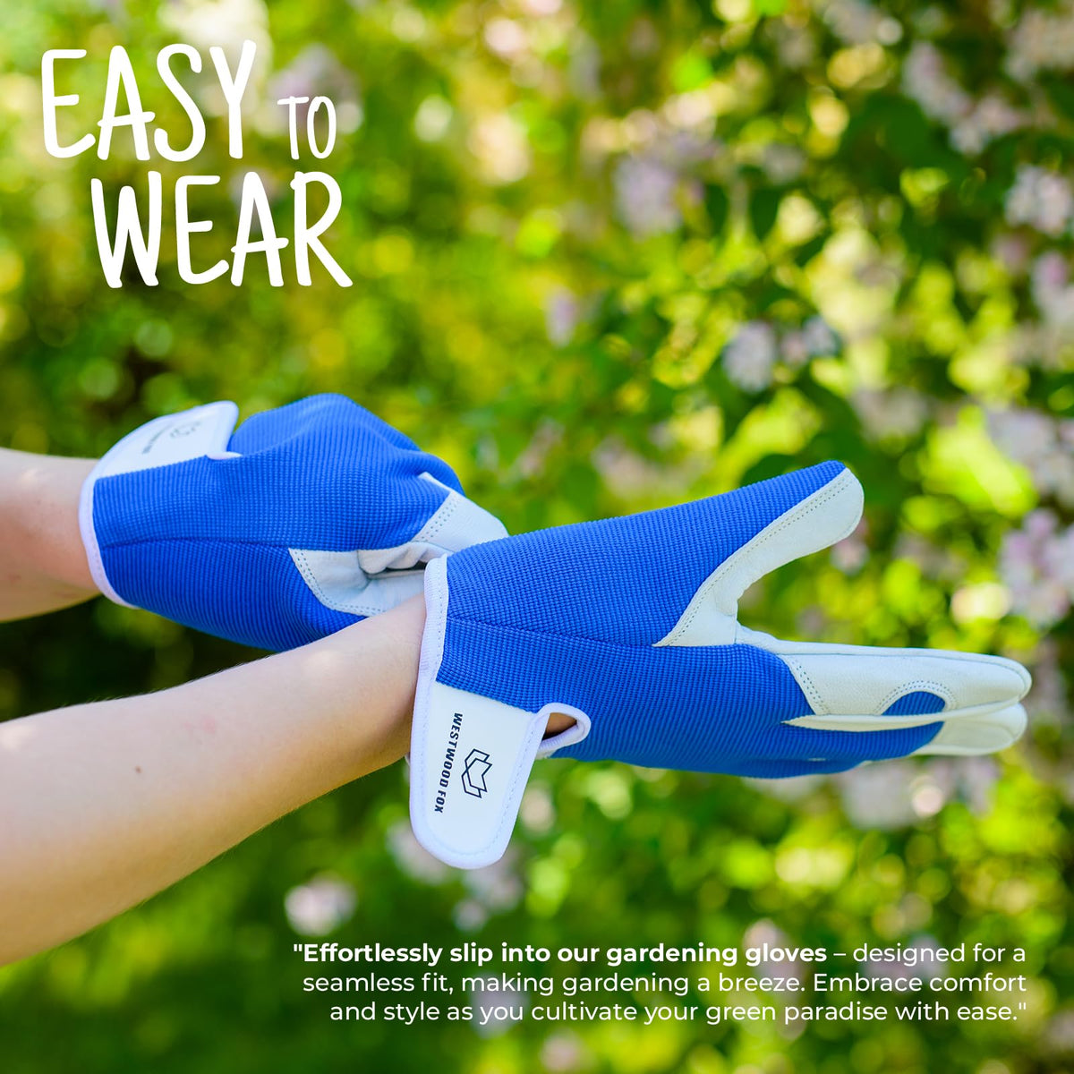 WESTWOOD FOX Ladies/Mens Leather Gardening Gloves Thorn Proof Rigger Garden work gloves, Safety Working Gloves, Premium Quality (Orange, S)