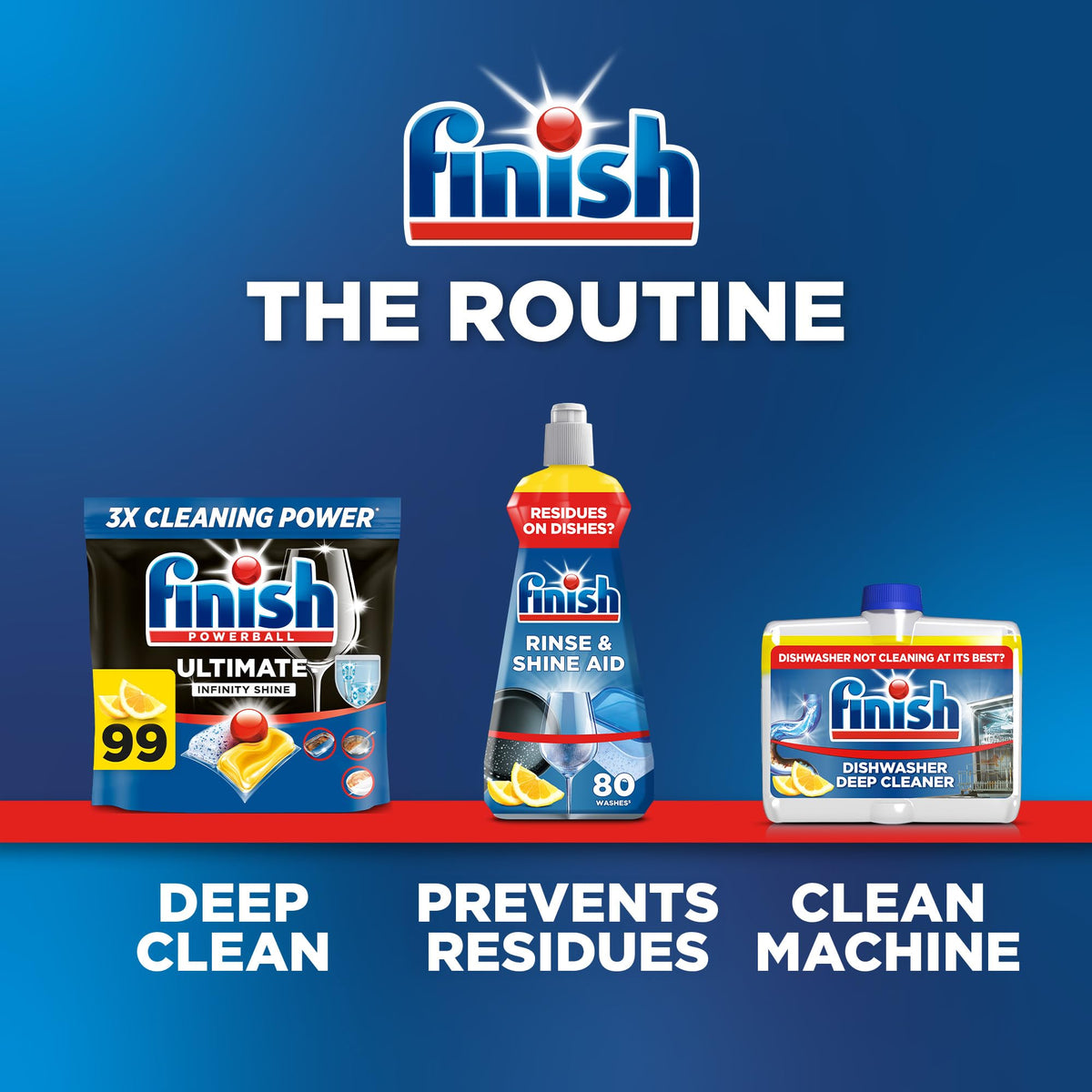 Finish Ultimate Infinity Shine, Dishwasher Tablets, Lemon, 100