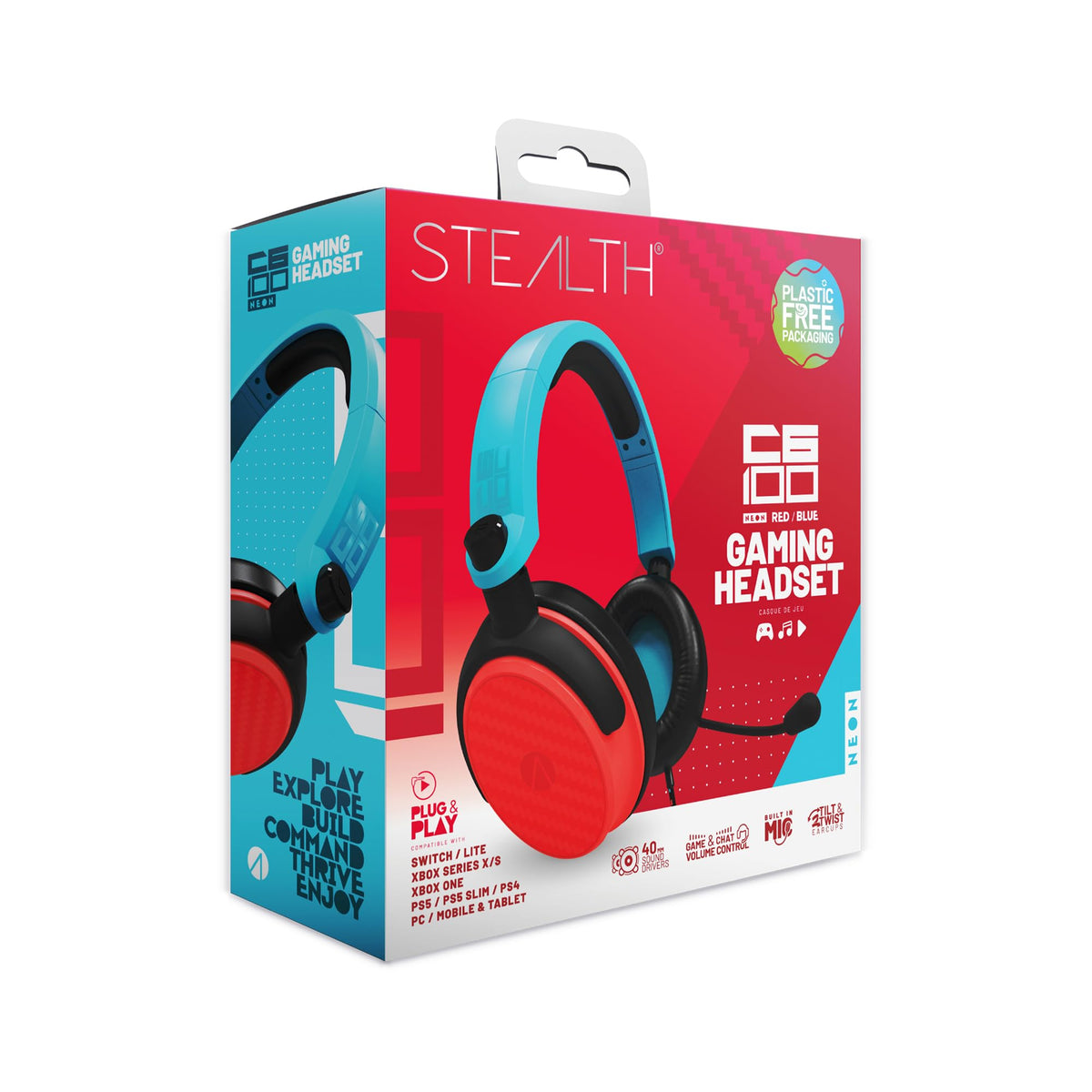 STEALTH C6-100 Gaming Headset Range (Green)