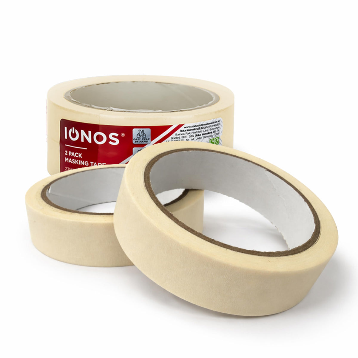 Status IONOS Masking Tape, Multi Surface, Pack of 1, 48mm x 20m