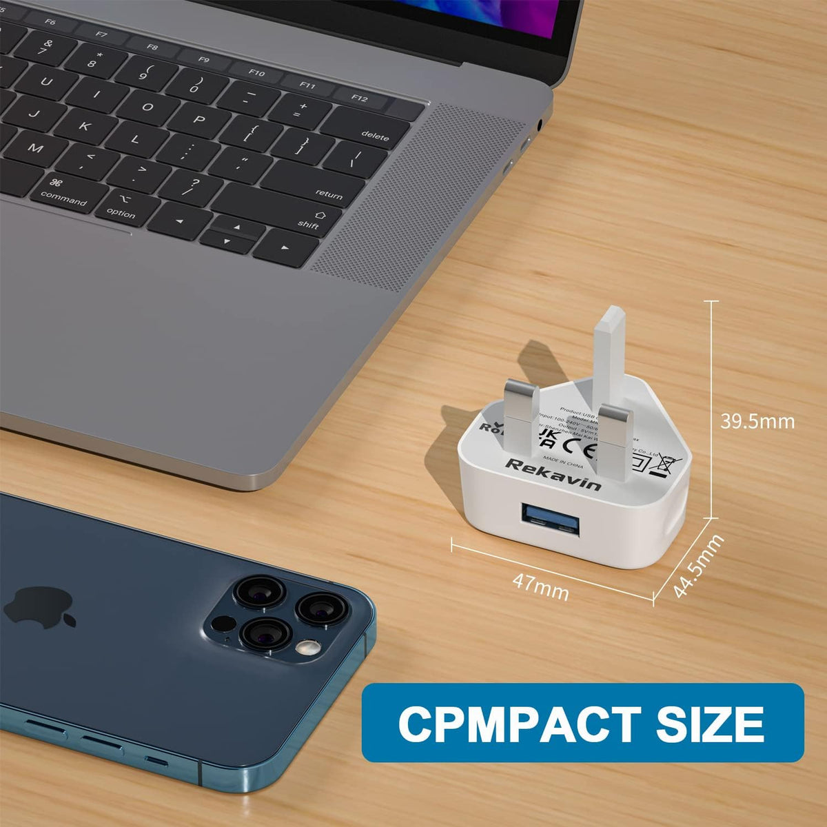 USB Plug,2Pack USB Plug UK Adaptor Phone Charger Mains Charge Dual Port Twin Wall Plugs with Smart IC 5V 1AMP Charging Compatible with iPhone 16 15 14 13 12 11 XS XR X 8 7 6,iPad Pro,Samsung,Mobile