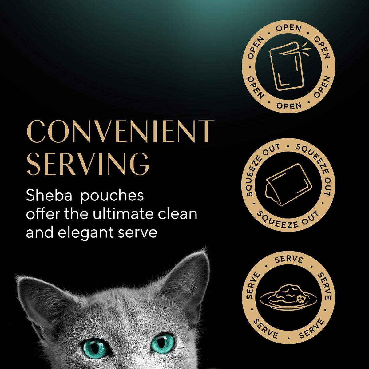 SHEBA Fresh & Fine Cat Pouches Fish collection in Gravy 50x50g