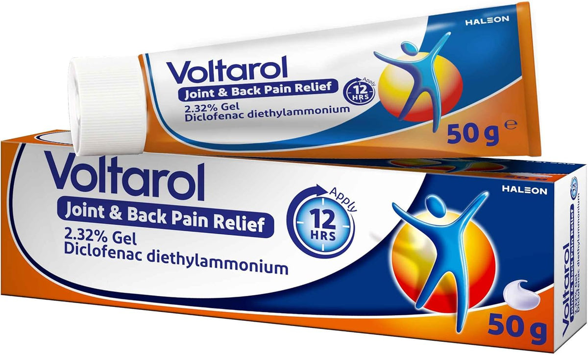Voltarol Joint & Back Pain Relief Gel, Max Strength Diclofenac, 50 g