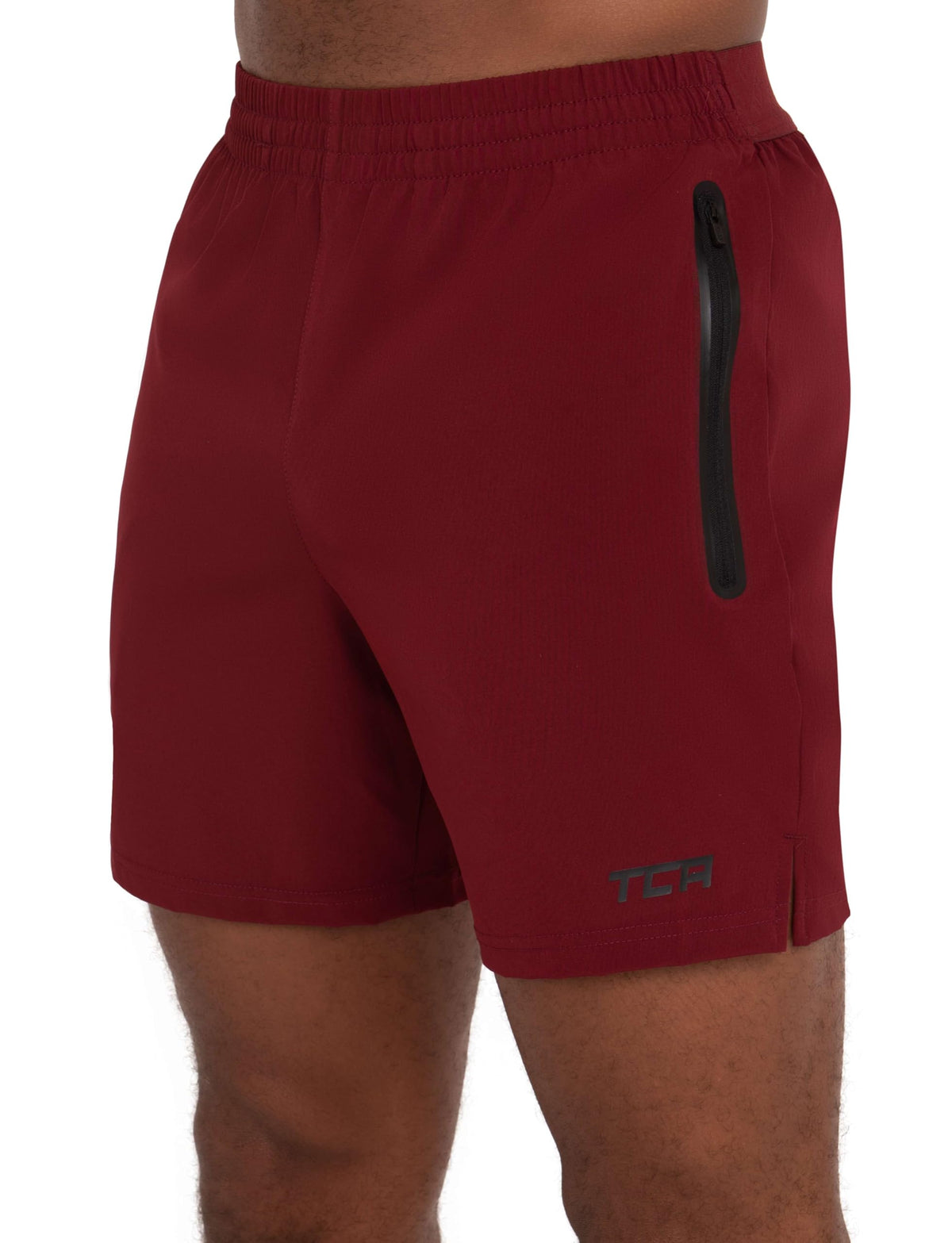 TCA Elite Tech Mens Running Shorts with Zip Pockets, Gym Shorts Men Training Sports Short with Phone Pocket