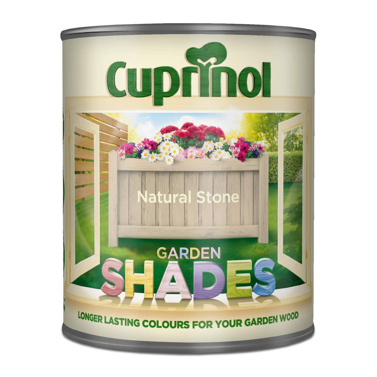 Cuprinol Garden Shades Exterior Woodcare, Country Cream, 1 Litre