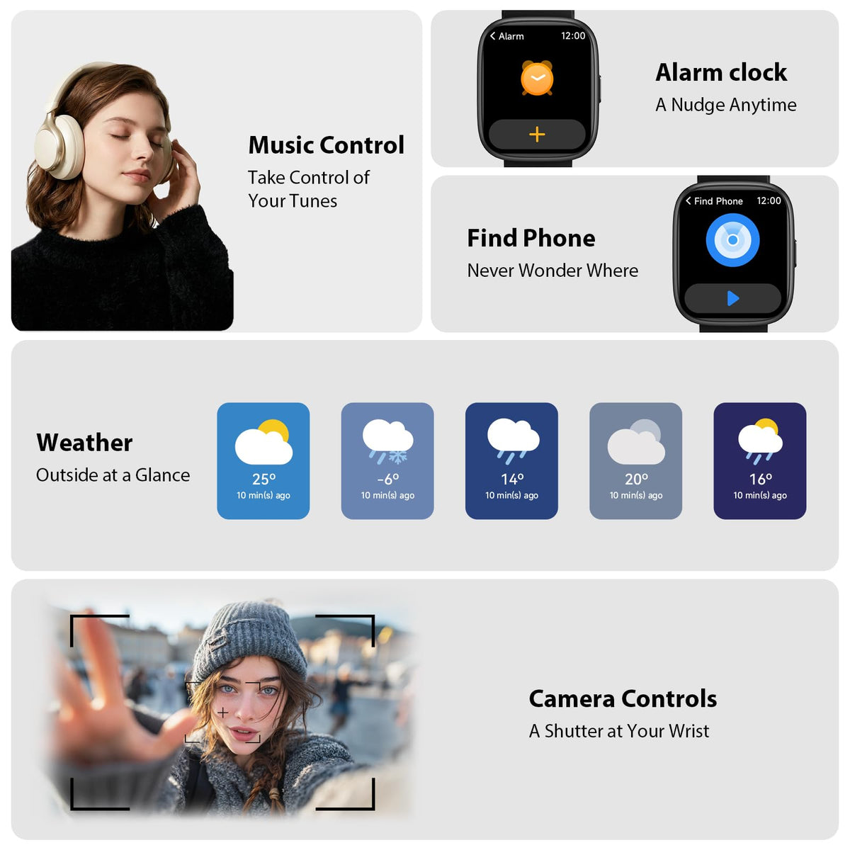 Cillso Smart Watch, Alexa Built-in, 1.83" Bluetooth Calling Fitness Watch