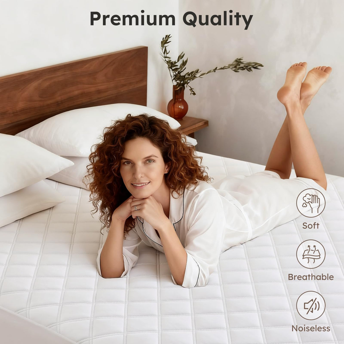 Yoofoss Waterproof Mattress Cover - Fitted Crib Mattress Protector - Hypoallergenic Baby Bed Sheet (60 X 120CM)