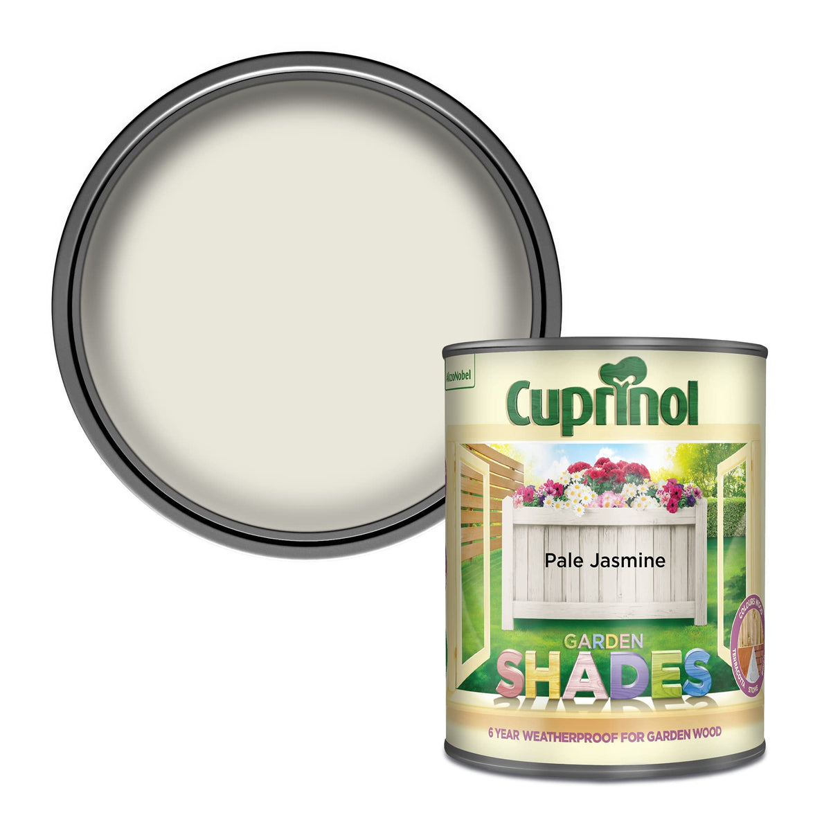 Cuprinol Garden Shades Exterior Woodcare, Country Cream, 1 Litre