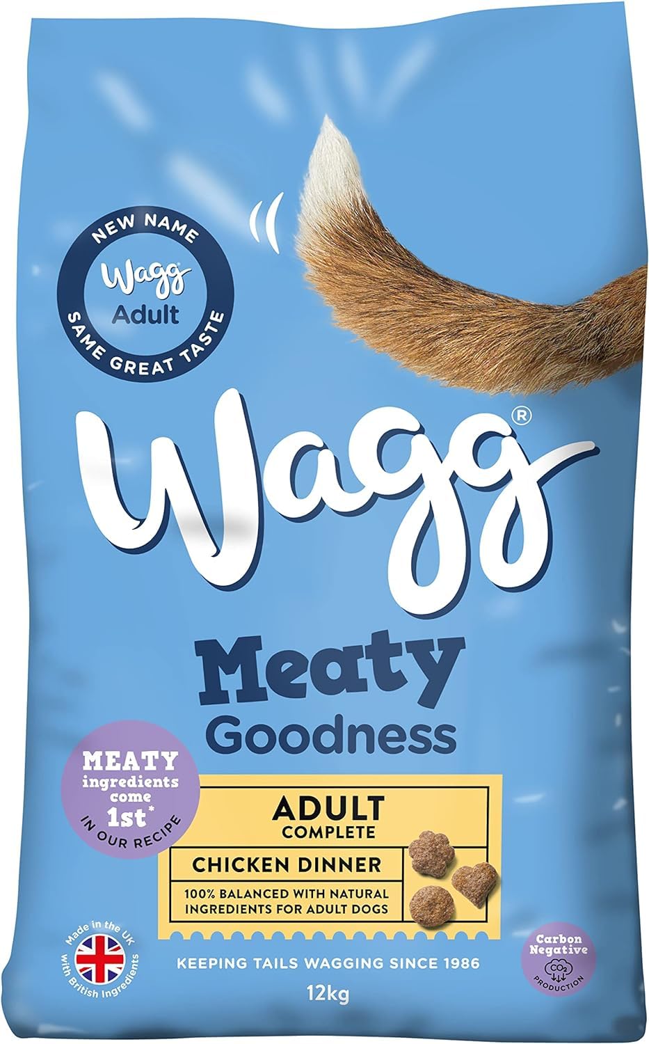 Wagg Meaty Goodness Complete Dry Adult Dog Food Beef 12kg