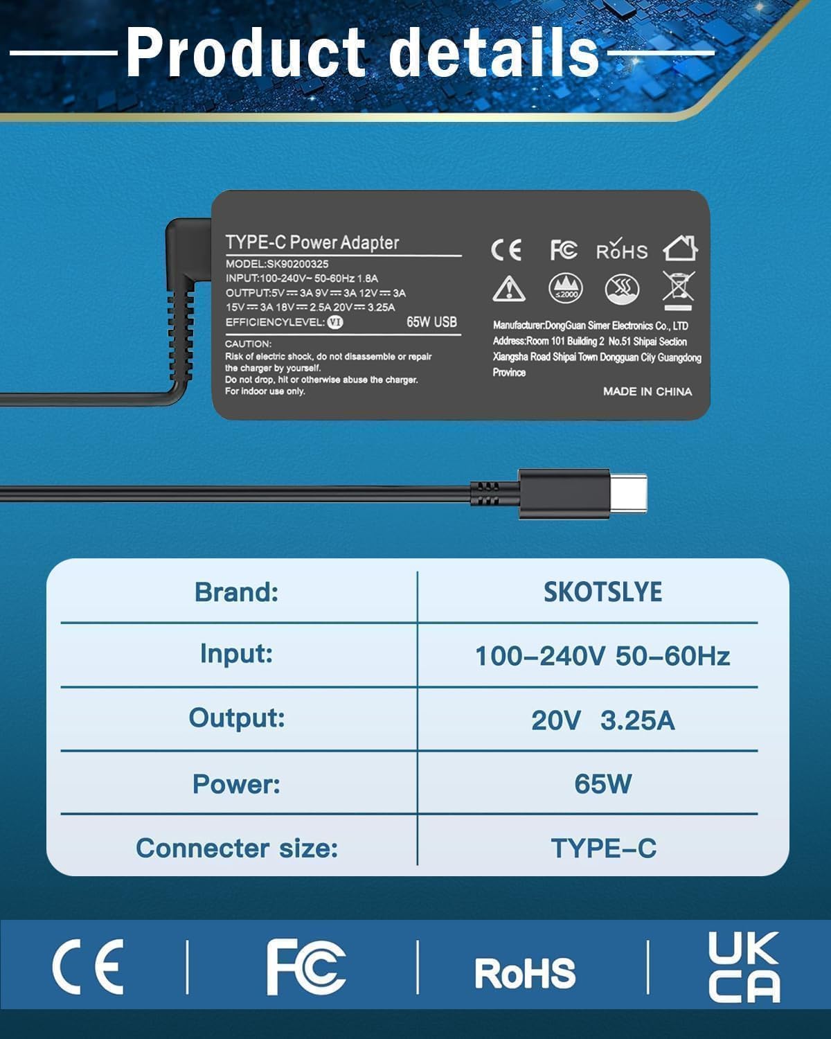 45W 19.5V 2.31A Laptop Charger Compatible with HP Stream 11 13 14 Pavilion 11 13 15(4.5mm x 3mm)