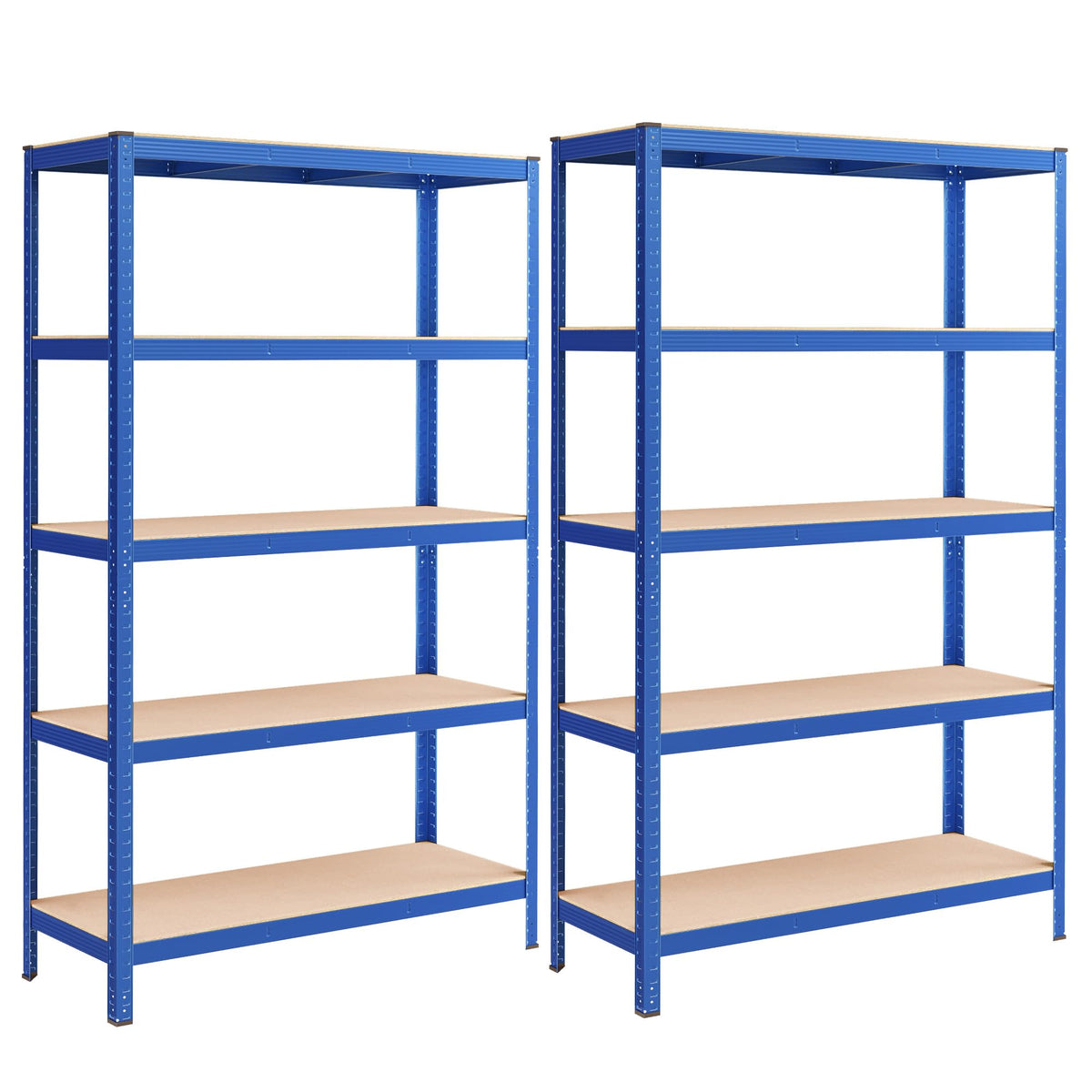 SONGMICS 5-Tier Heavy-Duty Shelving Units, Set of 2, Boltless Assembly