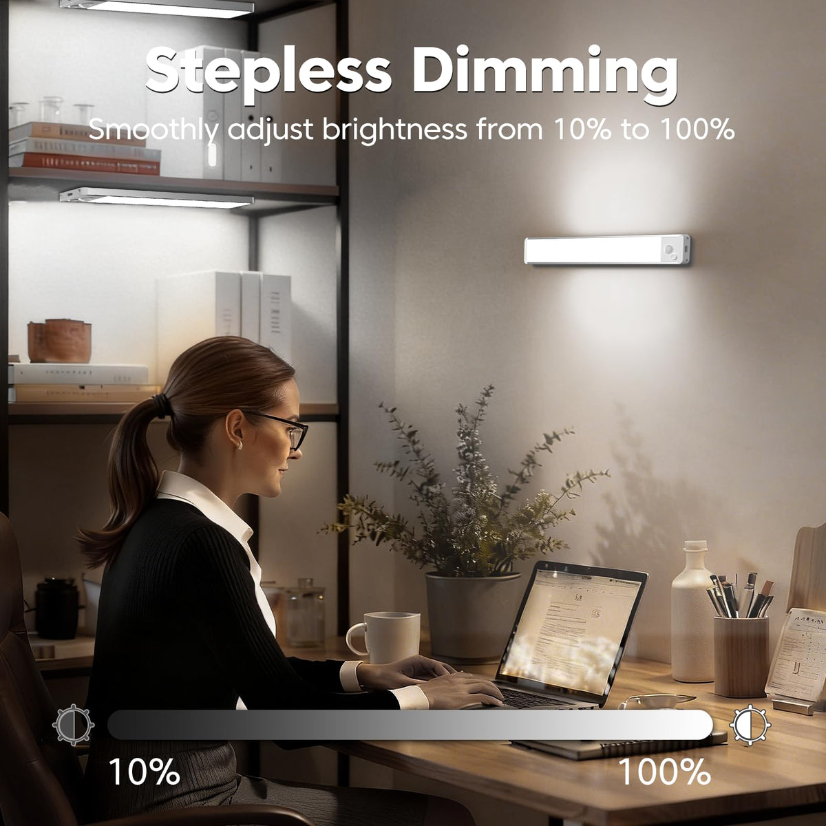 Under Cabinet Kitchen Lights, Motion Sensor Lights Indoor, 20CM, 3 Pack