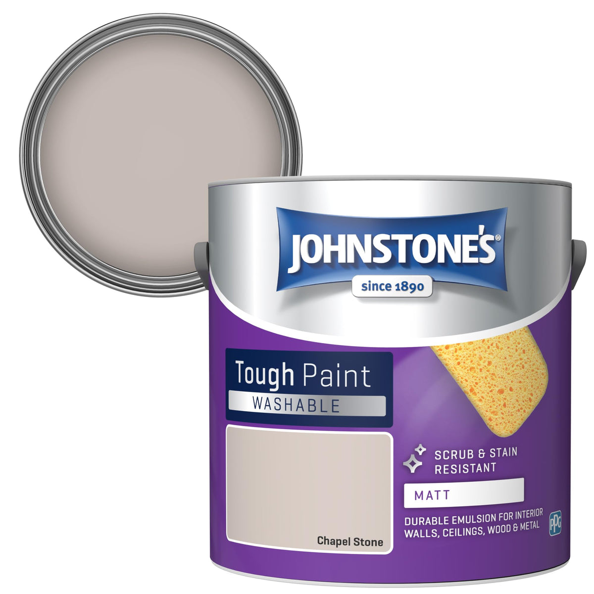 Johnstone's - Washable Matt Wall & Ceiling Paint - Rosebud - 2.5L