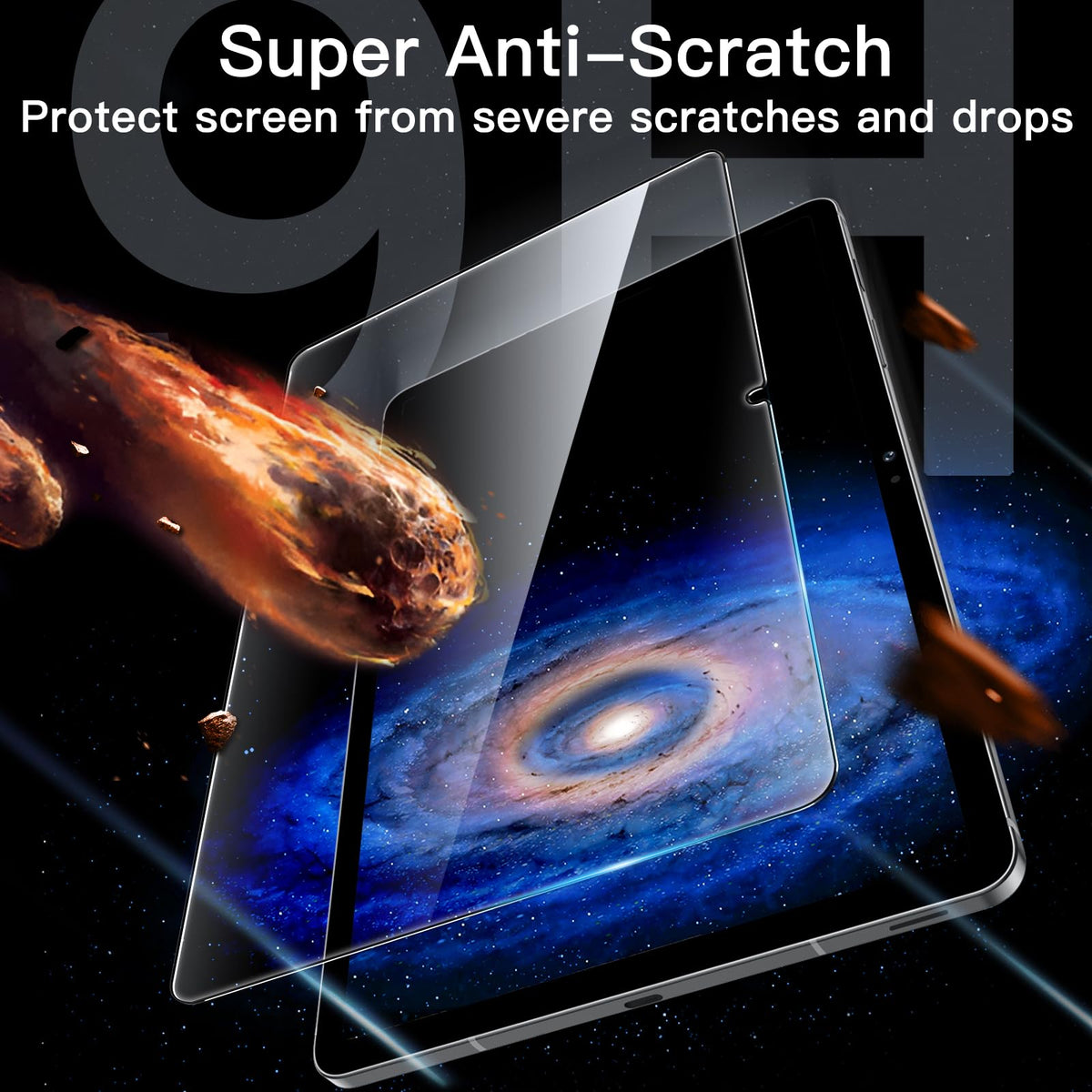 JETech Screen Protector for Galaxy Tab S10 Lite/S10 FE/S9 FE/S9, 2-Pack