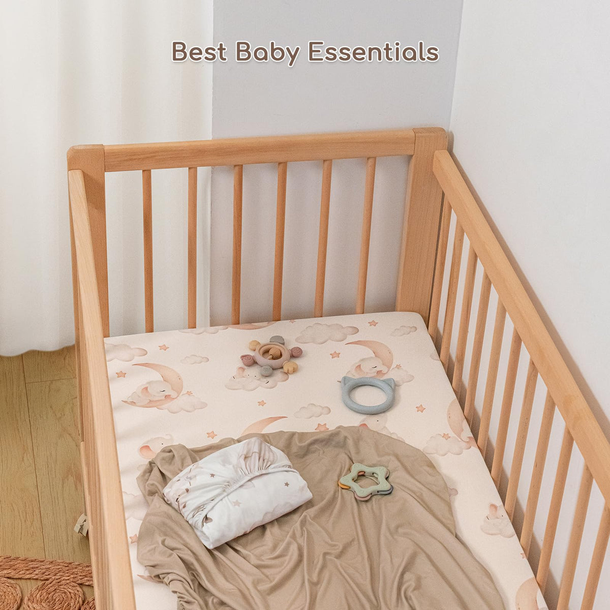 Cot Bed Sheets 120x60 cm Fitted for Baby and Toddler