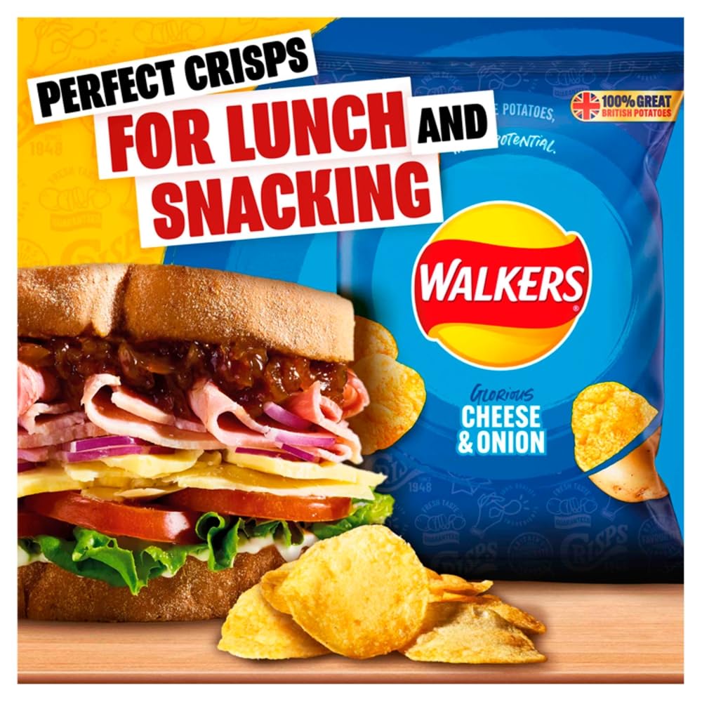 Walkers Baked Snacks Sea Salt 6 x 22g