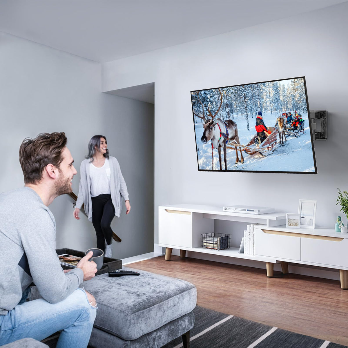 PERLESMITH TV Wall Bracket, for 26-60 Inch Television up to 40 kg
