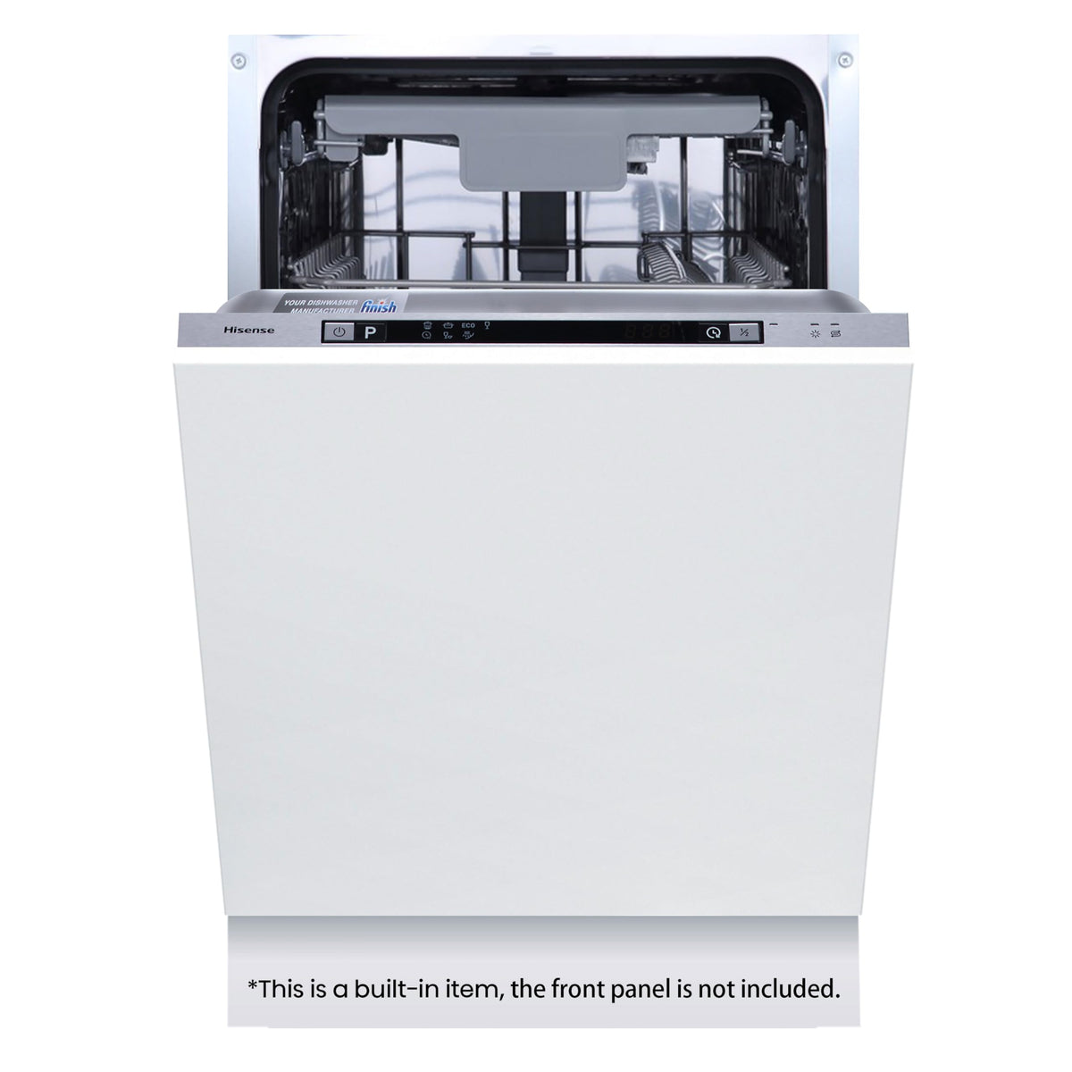 Hisense Fully Integrated Standard Dishwasher - Silver with Fixed Door Fixing Kit HV623D15UK - D Rated