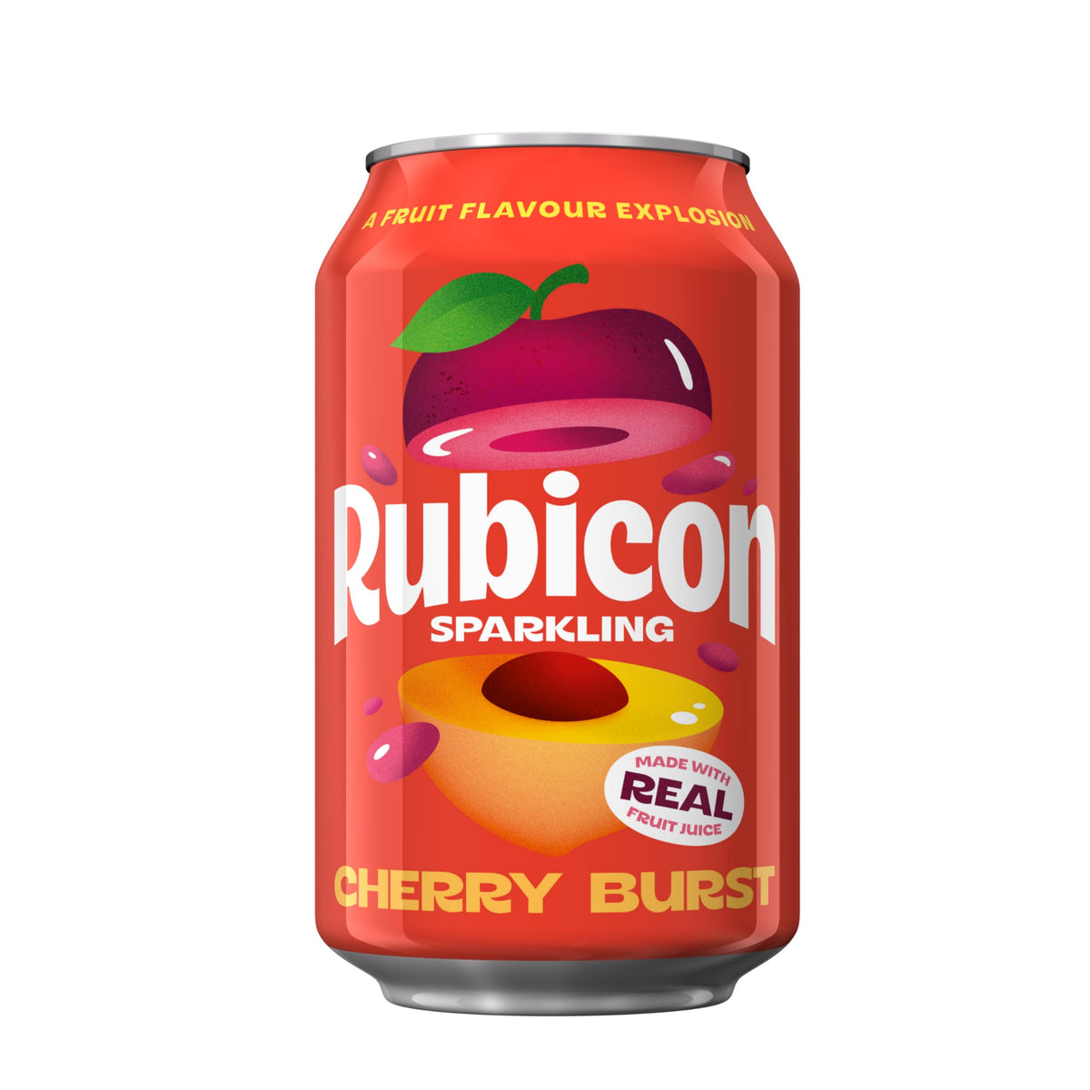 Rubicon Mango Sparkling Fruit Soft Drink, 6 Pack, 330ml Cans