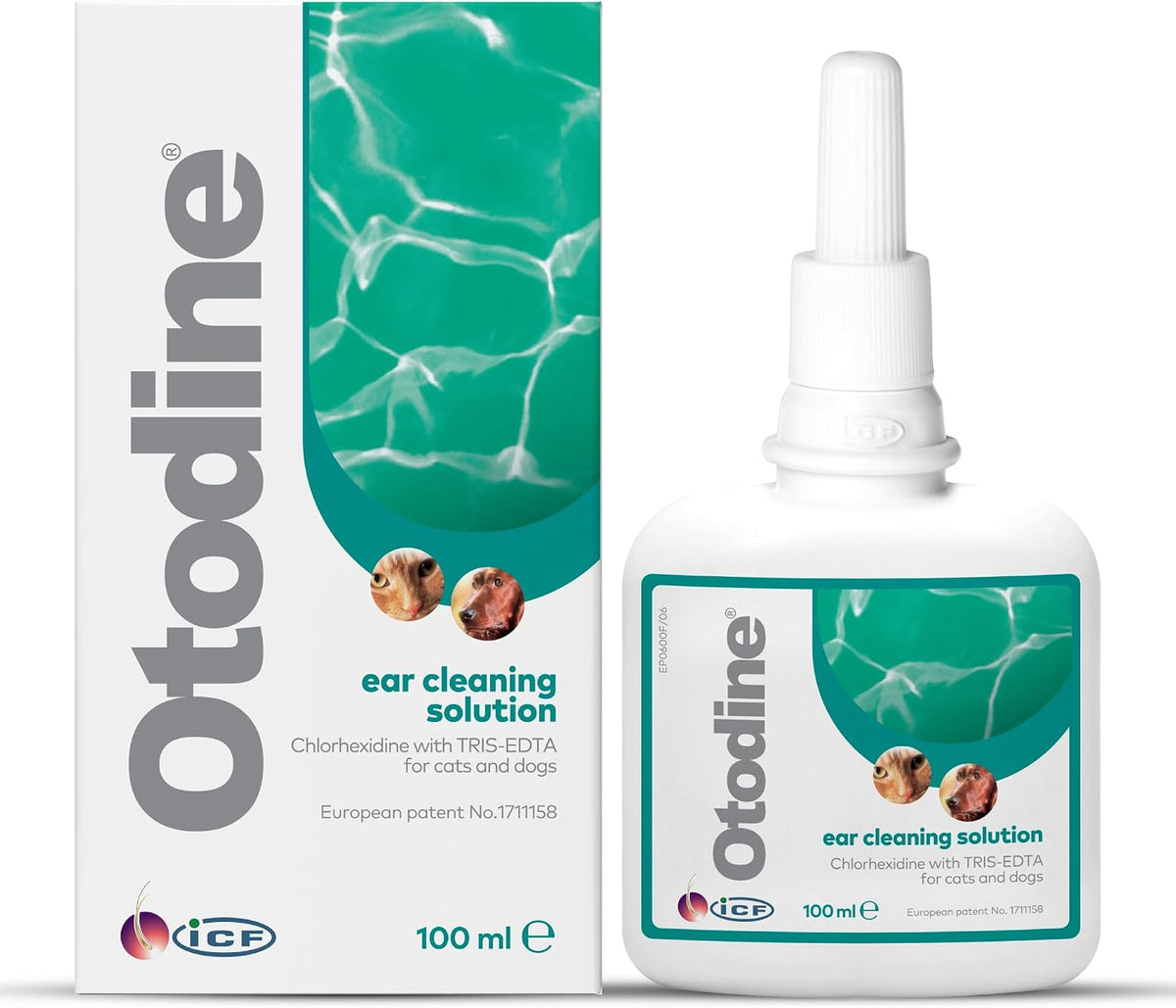 Otodine Dog & Cat Ear Cleaner, Ear Wash Solution for Wax & Odour, 100 ml