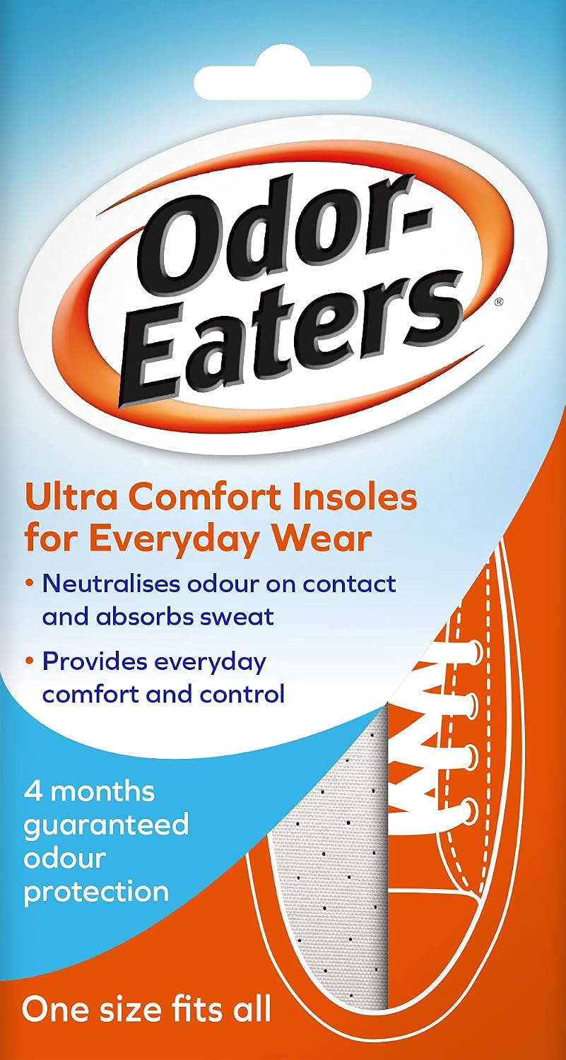 Odor-Eaters Ultra Comfort Insoles for Everyday Wear, One Size, 1 Pair