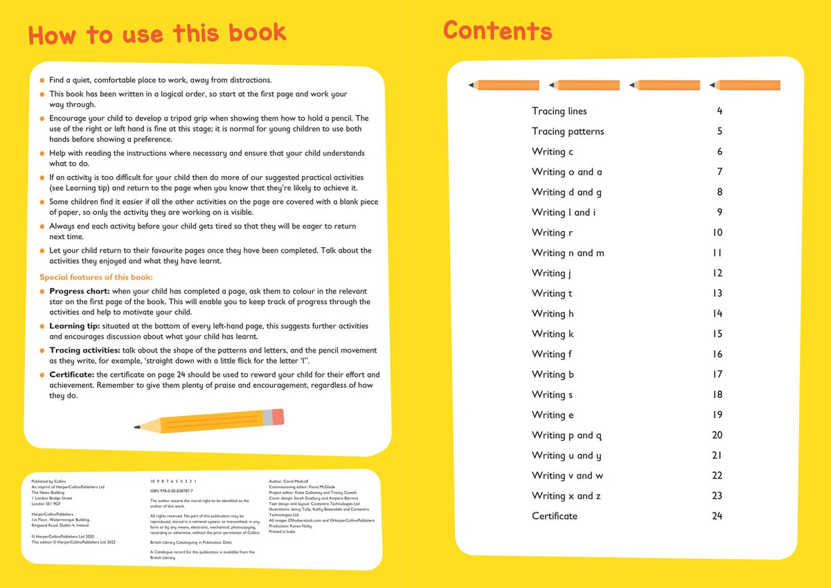 First Writing Workbook Ages 3-5: Ideal for home learning (Collins Easy Learning Preschool)