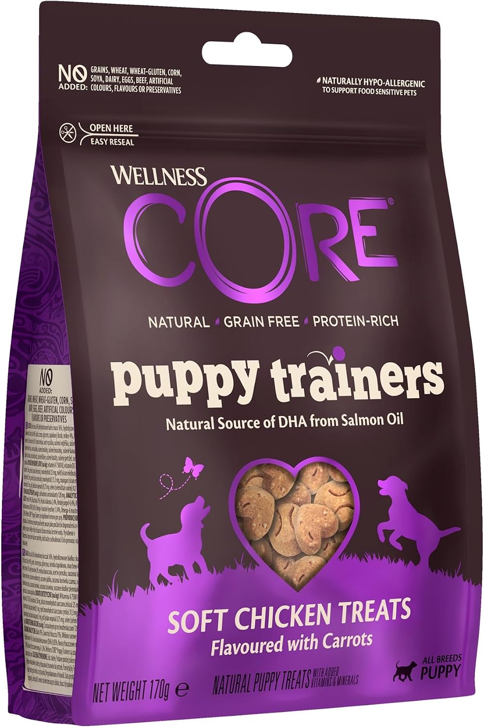 Wellness CORE Puppy Trainers 170g, Chicken & Carrots – Soft Dog Treats