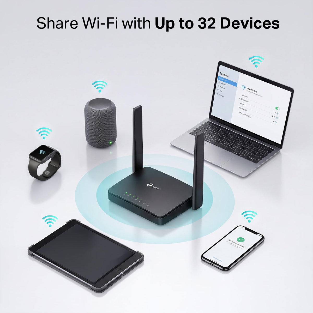 TP-Link TL-MR105 4G Router with SIM Slot, N300 Portable WiFi