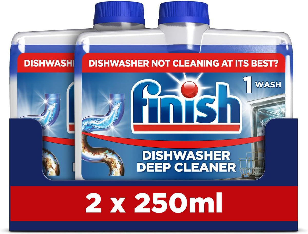 Finish Dishwasher Cleaner, Fresh, For a Deep Clean (2 x 250ml) 500ml